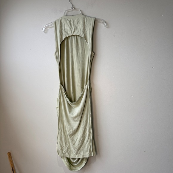 Mable Ribbed Ruched Cutout Back Sleeveless Mini Dress Women's Size S - Picture 5 of 6